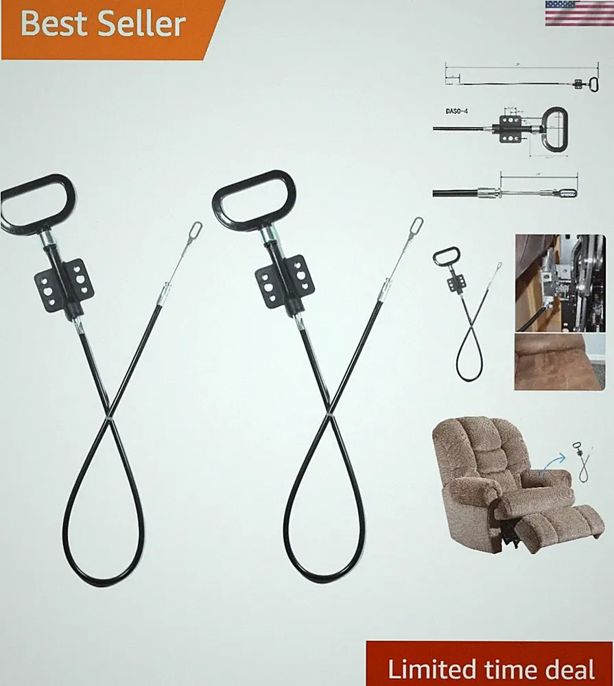 27 Inch Durable Recliner Cable Replacement - O Shape, Easy Installation, 2 Pack