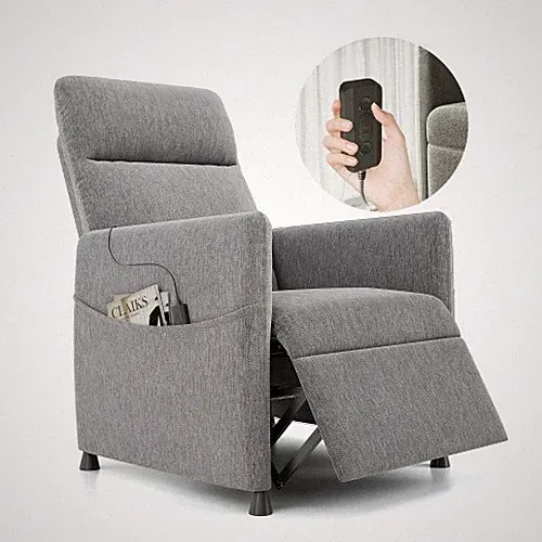 Electric reclining chair With footrests and soft cushions - living room