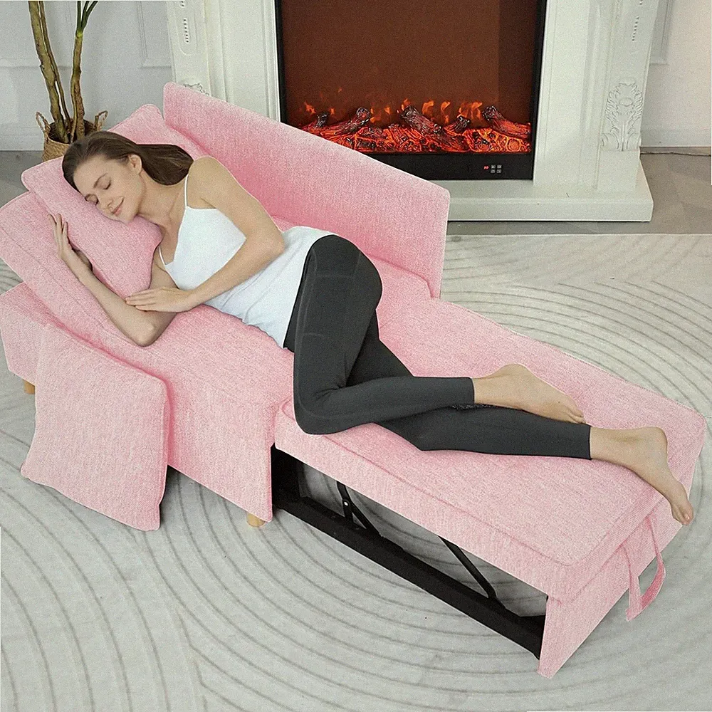 Soft Convertible Sofa for Family Small Space with 5 Adjustable Backrest SALE🛋️